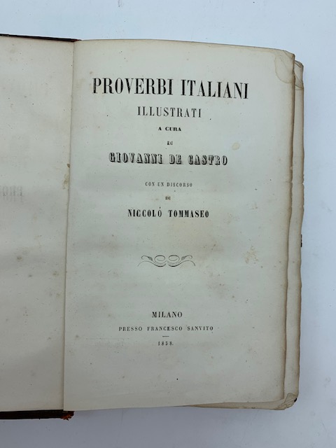 Proverbi italiani illustrati a cura di Giovanni De Castro